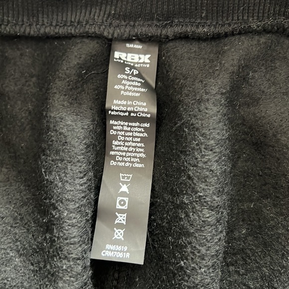 💥3 for $30💥 NWT RBX tapered jogger sweatpants. Small - Picture 7 of 8